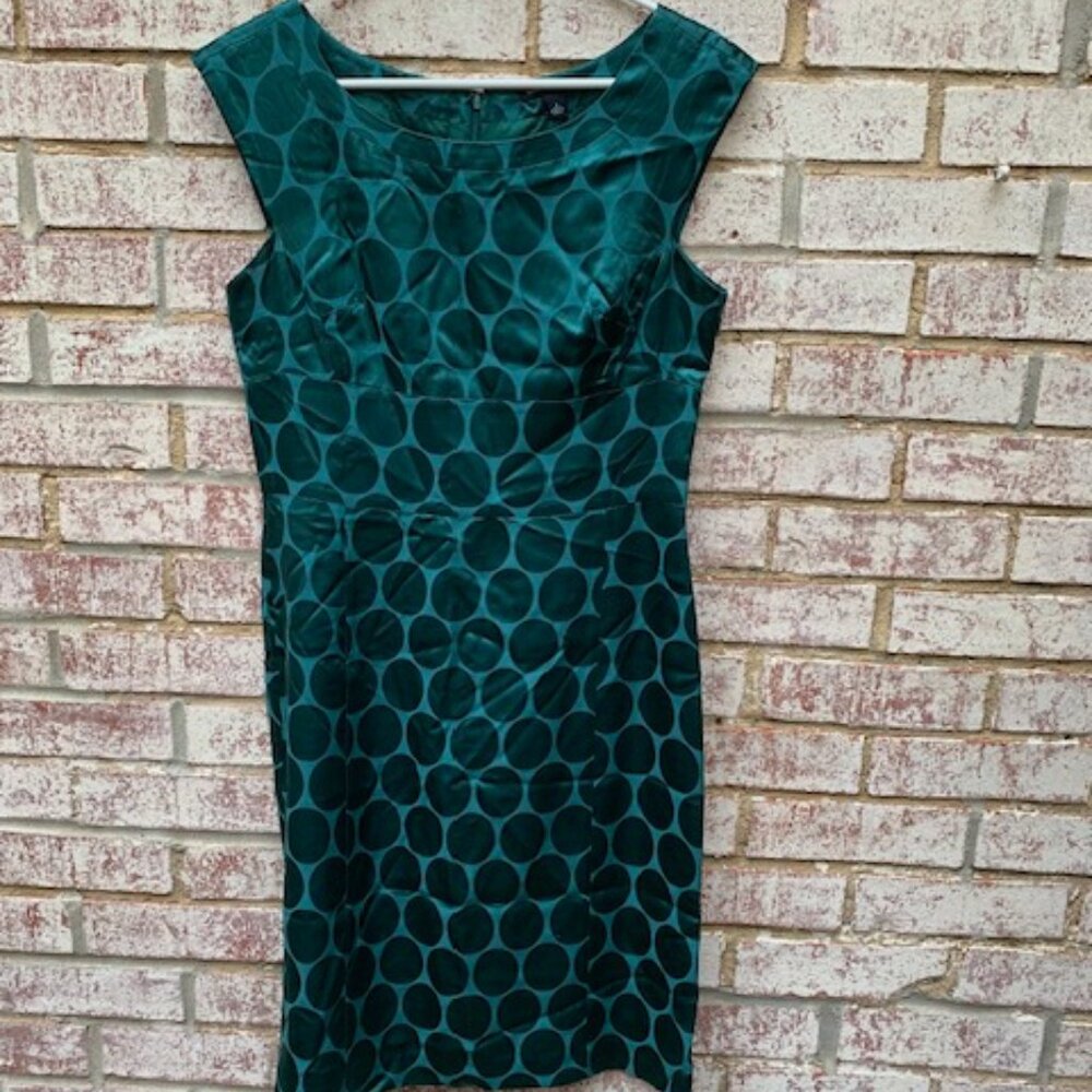 Banana Republic Green Dot Dress -Sz 8